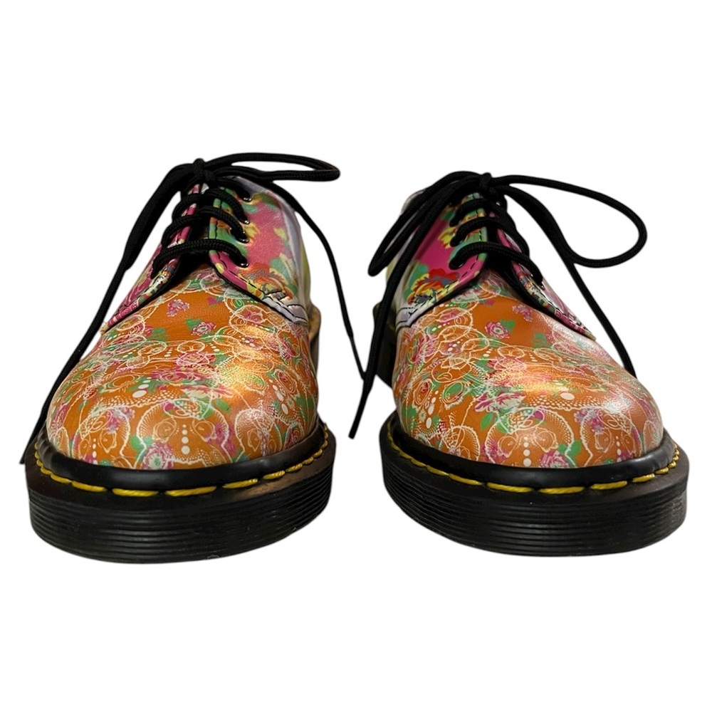 Dr. Martens Smiths Daze Lace Up Oxford Floral Cat Print Shoes Ladies Size 7 EUC - Picture 3 of 8